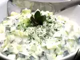 Recette Salade allégée - concombre, fenouil, menthe et fromage blanc