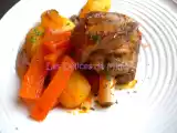 Recette Souris d'agneau confites, carottes et pommes de terre