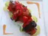 Recette Filet de dorade et ratatouille sur un pavage de pommes de terre