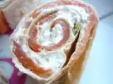 Recette Wraps au chèvre, saumon fumé et cacahuètes wasabi