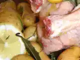 Recette Poulet rôti au citron et au romarin