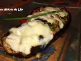 Recette Aubergines farcies a la mozzarella