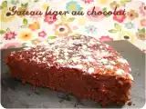 Recette Gateau léger au chocolat à la purée de noisette et 100% bio