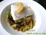 Recette Filet de merlu au chou et 2 citrons