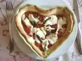 Recette Tarte tomates cerise-chèvre-menthe
