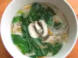 Recette Soupe de vermicelles de riz aux épinards