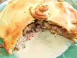 Recette Tourte aux champignons, jambon et reblochon