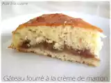 Recette Gâteau au yaourt fourré à la crème de marron
