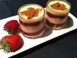 Recette Verrine fraise-framboise spéculoos.