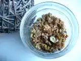 Recette Granola maison : avoine, chocolat, noisettes, coco.