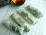 Recette Rouleaux de printemps canard, mangue, fromage frais, mâche et menthe