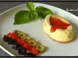 Recette Flans de ricotta aux olives et aux poivrons