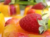 Recette Panna cotta, gelée d'orange et fraises