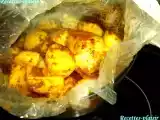 Recette Poulet et pommes de terre papillotes.