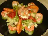 Recette Crudités farcies au philadelphia et crevettes
