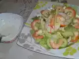 Recette Salade de crevettes légère sauce fromage
