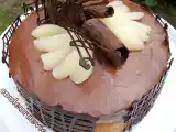 Recette Gâteau mousseux chocolat au poire