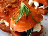 Recette Petits rôtis de saumon, tomates séchées, ricotta et estragon