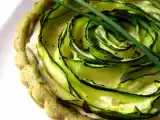 Recette Tartelettes au thé matcha et aux courgettes.