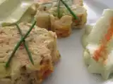 Recette Terrine aux deux asperges et au saumon, espuma d'asperges