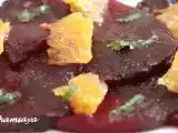Recette Carpaccio de betteraves et d'oranges