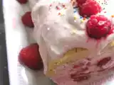 Recette Gateau roule fraise framboise