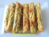 Recette Fingers sales courgette chevre basilic
