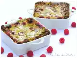 Recette Clafoutis framboises - rhubarbe