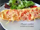 Recette Baguette croustillante au bacon et à la tomate