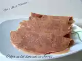 Recette Crêpes au lait d'amande au chocolat