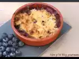 Recette Crumble myrtilles et pêches