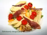 Recette Salade de penne, magret séché et melon