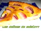 Recette Clafoutis melon fève de tonka et pêche sanguine