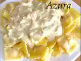 Recette Raviolis sauce crème oignons et saumon fumé