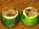 Recette Courgettes farcies au risotto aux champignons et parmesan