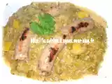 Recette Saucisses de toulouse aux pois cassés