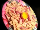 Recette Farfalle a la carbonara !