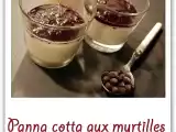 Recette Panna cotta aux myrtilles sauvages