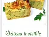 Recette Gâteau invisible courgettes, safran et parmesan