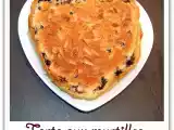 Recette Tarte aux myrtilles, frangipane aux pignons