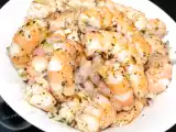 Recette Crevettes roses marinées au basilic