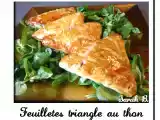 Recette Feuilletés triangle au thon