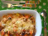 Recette Gratin poireaux - carottes - chorizo