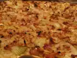 Recette Ma tarte à l'oignon avec la pâte flammekueche