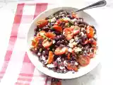 Recette Salade de haricots noirs et tomates rôties