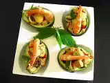 Recette Avocats aux crevettes et sauge ananas
