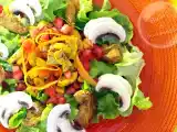 Recette Salade mix en couleurs et poulet épicé