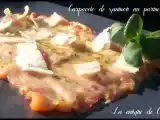 Recette Carpaccio de saumon au parmesan