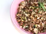 Recette Salade de lentilles au thon et aux pignons grillés