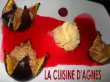 Recette Figues au beurre d amandes sauce framboises